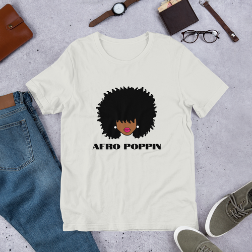 AFRO POPPIN Short-Sleeve Unisex T-Shirt